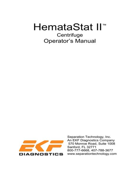 hematastat ii manual